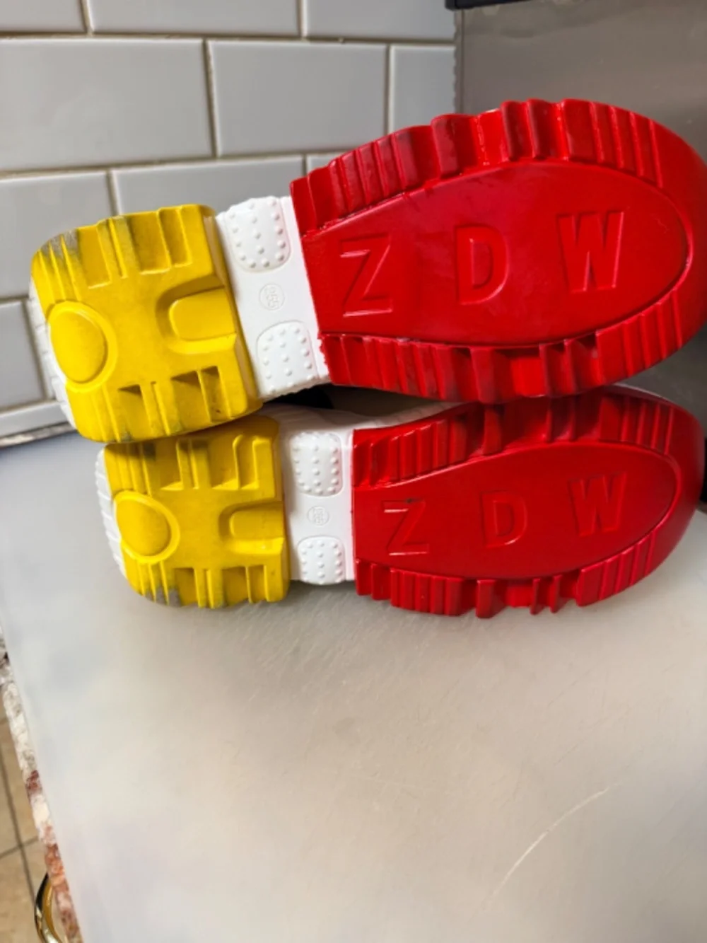 Platform rave sneaker boots
